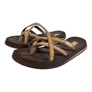 Teva Women Tribal Neutral Flat Outdoor Sport Sandal Cushion Comfort Size 7